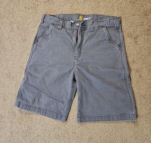 Carhartt Men's Slate Gray Flat Front Shorts